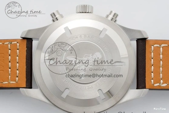 MIROTIME 0520 Pilot Chrono SS AZF 1:1 Best Edition Blue Dial on Brown Leather Strap A TimelessDesign 7060